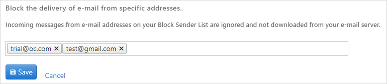 email block sender