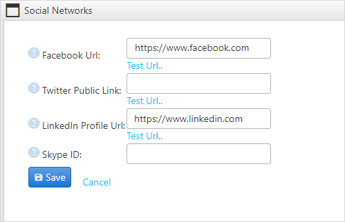 contacts network links