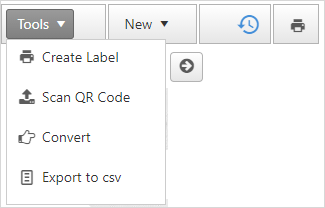 contacts toolsmenu