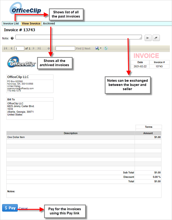 invoice buyer portal