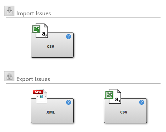 issuetracker import export