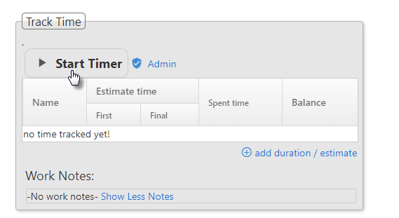 tasks start timer