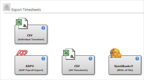 timesheet export