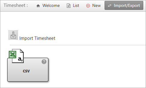 timesheet import