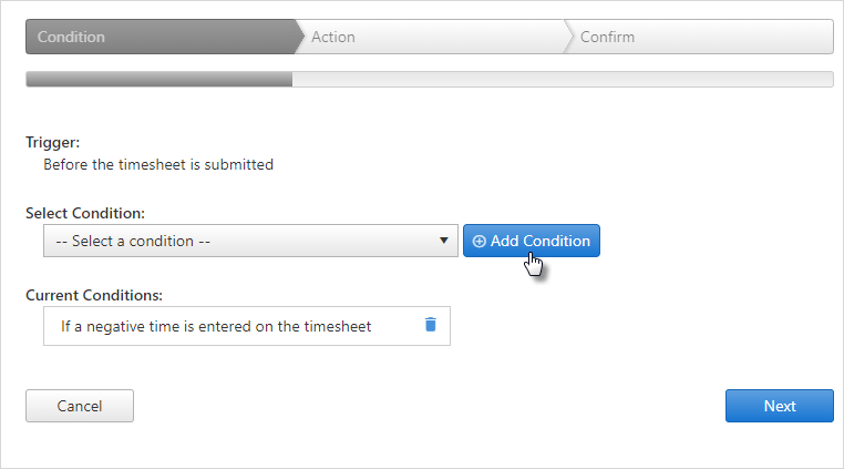 timesheet rules conditions