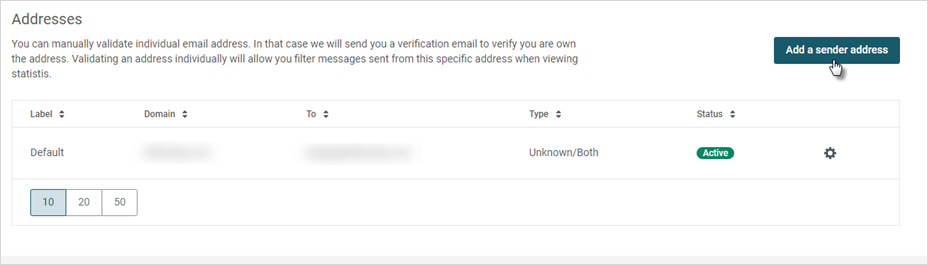 configuring mailjet domain