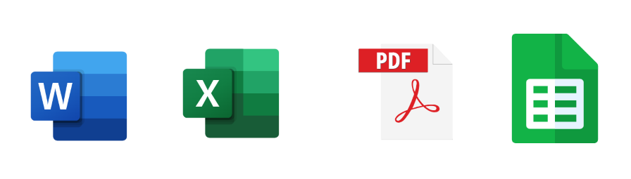 Project management template formats Project template formats
