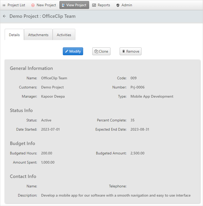 managing projects with officeclip officeclip projects