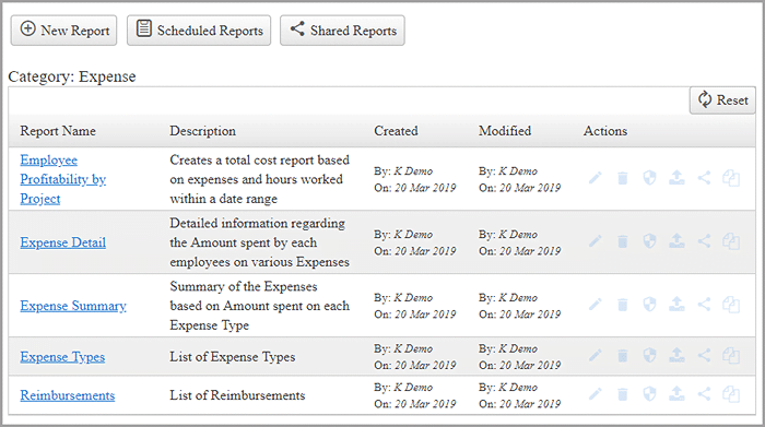 Expense Reports