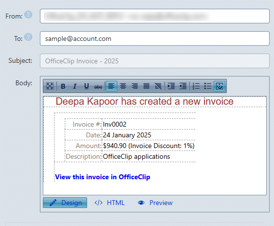 send invoices
