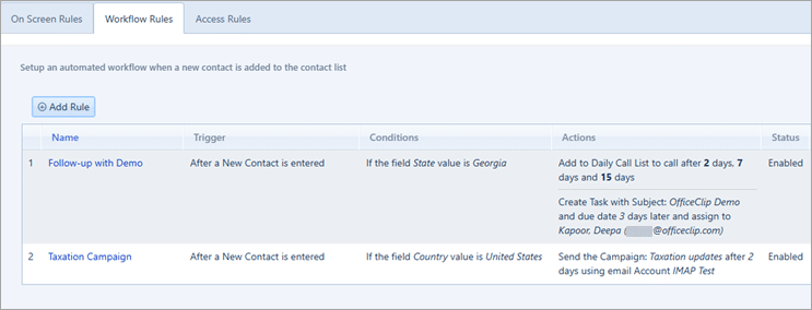 Contact manager software creates automated emails, tasks for leads