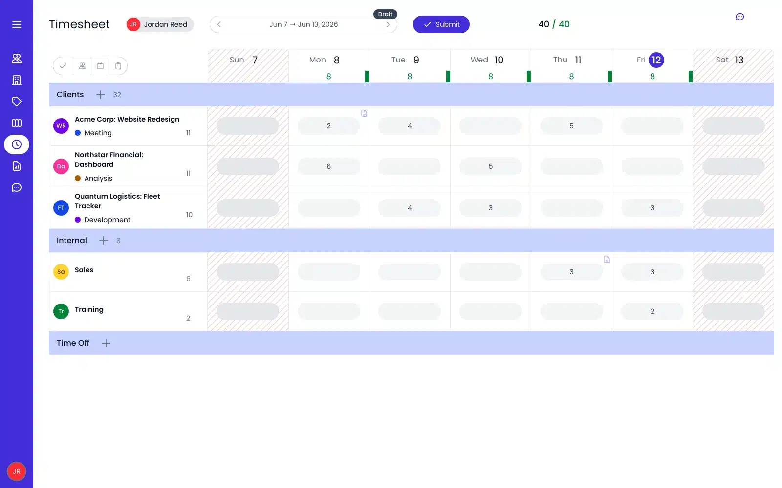 beebole timesheet dashboard